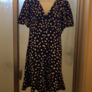 Kate Spade ♠️ mallow dot crape dress